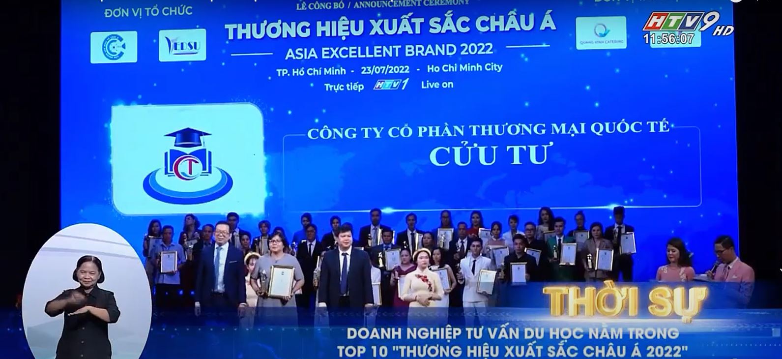 DU HỌC CỬU TƯ – DOANH NGHIỆP TƯ VẤN DU HỌC NHẬN GIẢI “THƯƠNG HIỆU XUẤT SẮC CHÂU Á 2022”