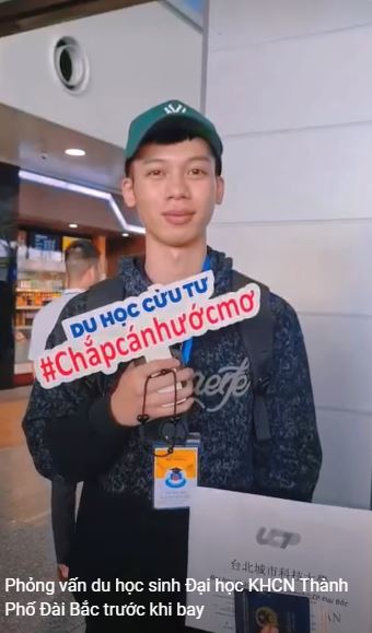 Phỏng vấn du học sinh Đại học KHCN Thành Phố Đài Bắc trước khi bay
